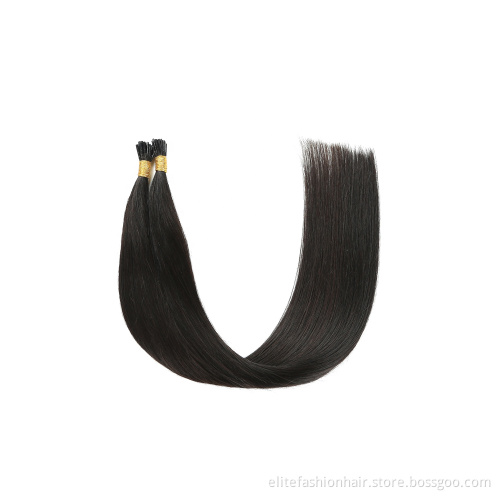 100% remy Virgin human hair Extensions Silky straight Stick I tip Hair Extension double drawn Pre Bonded I Tip Hair Extensions